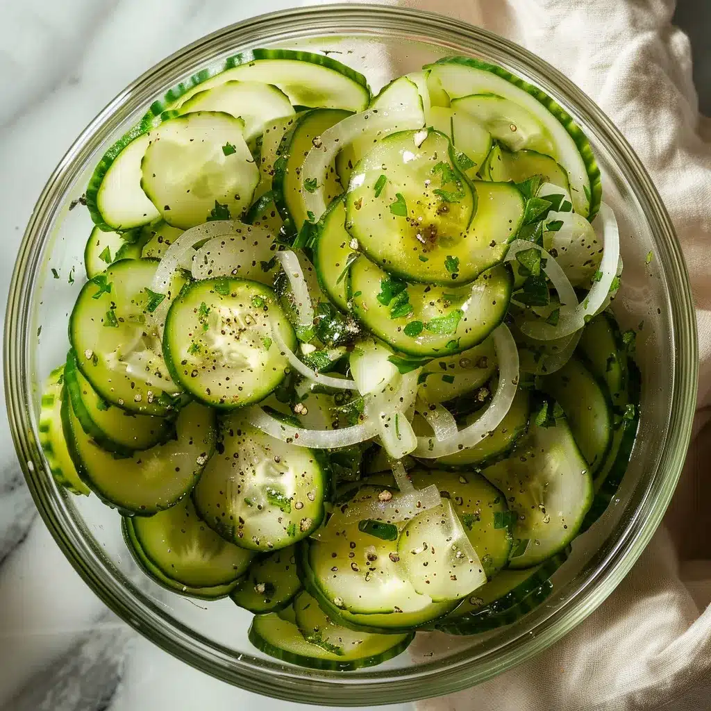Cucumbers and Onions in Vinegar Recipe: 7 Reasons to Love It 9 Cucumber and Onion Salad serving