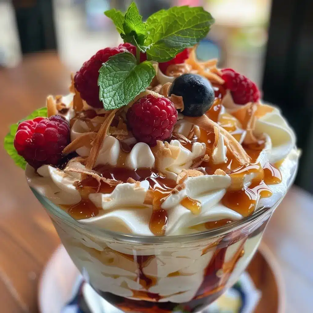 Beaten Yogurt Recipe (Whipped Greek Yogurt Style) – A 5 Minute Creamy Fix You’ll Love 7 beaten yogurt recipe served with maple and berries