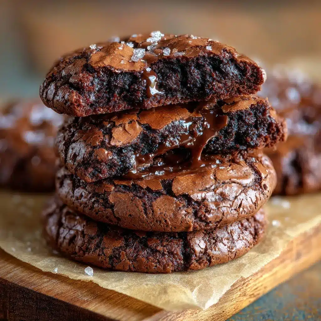 Chocolate Brownie Cookies Recipe: 5 Expert Tips You’ll Love 8 stack of fudgy chocolate brownie cookies recipe with crackly tops