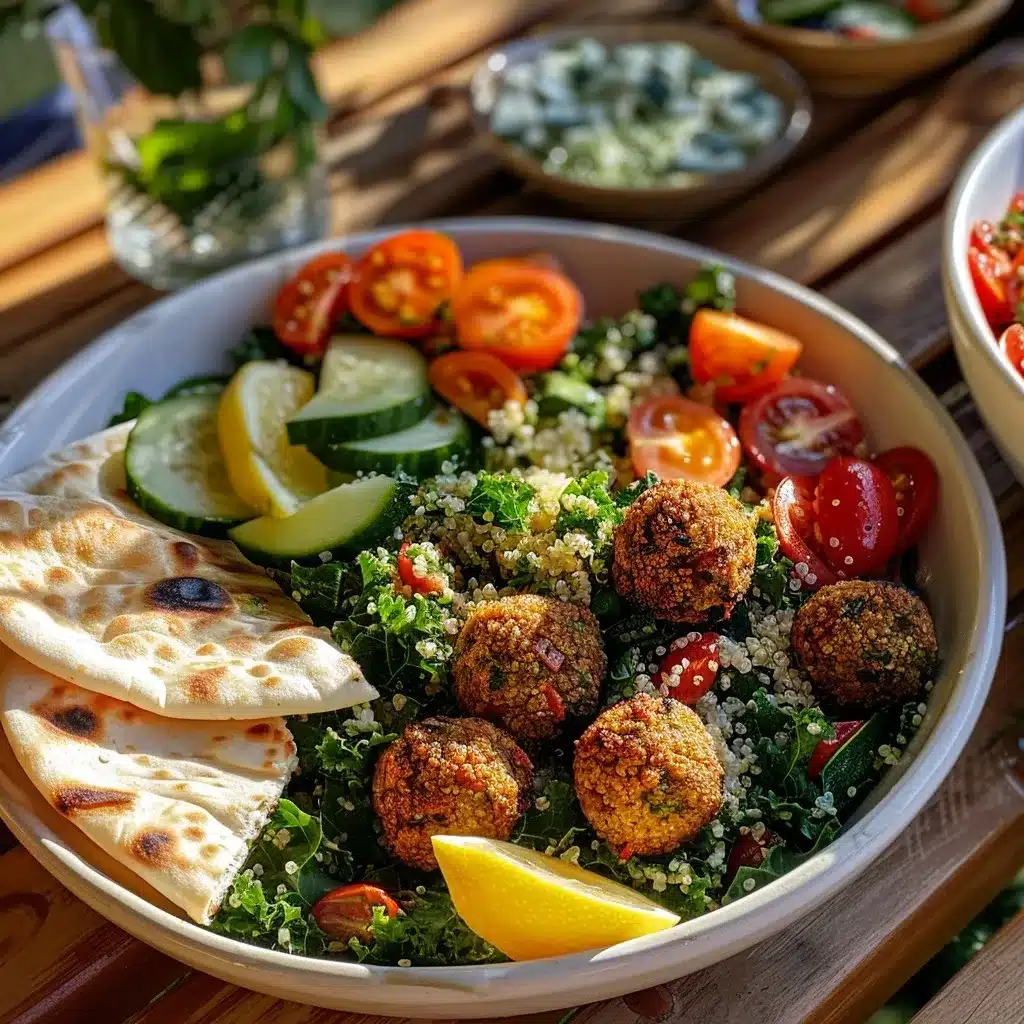 Costco Quinoa Salad Recipe – The Best Healthy Copycat! 15 Costco quinoa salad recipe served with falafel