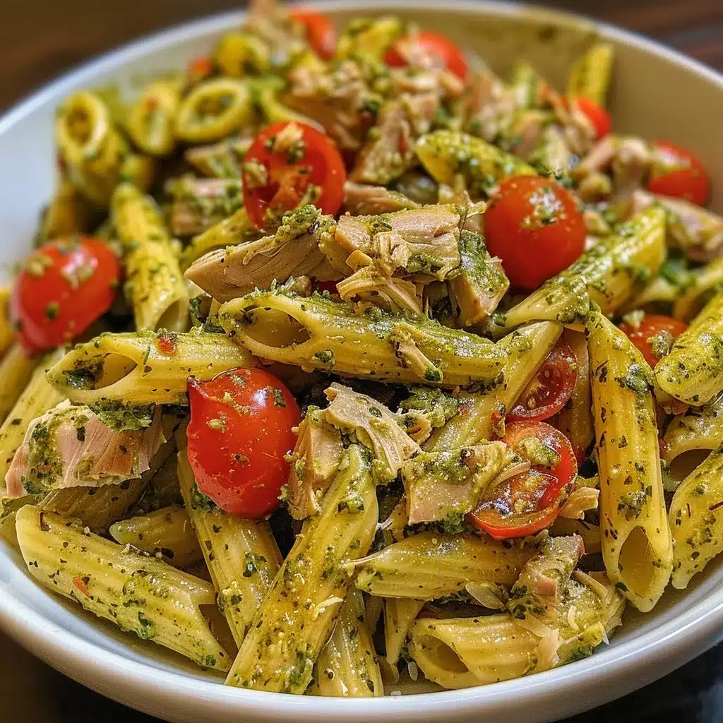 Almond Pesto Recipe: The Best 10-Minute Sauce Twist You’ll Love 11 serving-tuna-pesto-pasta