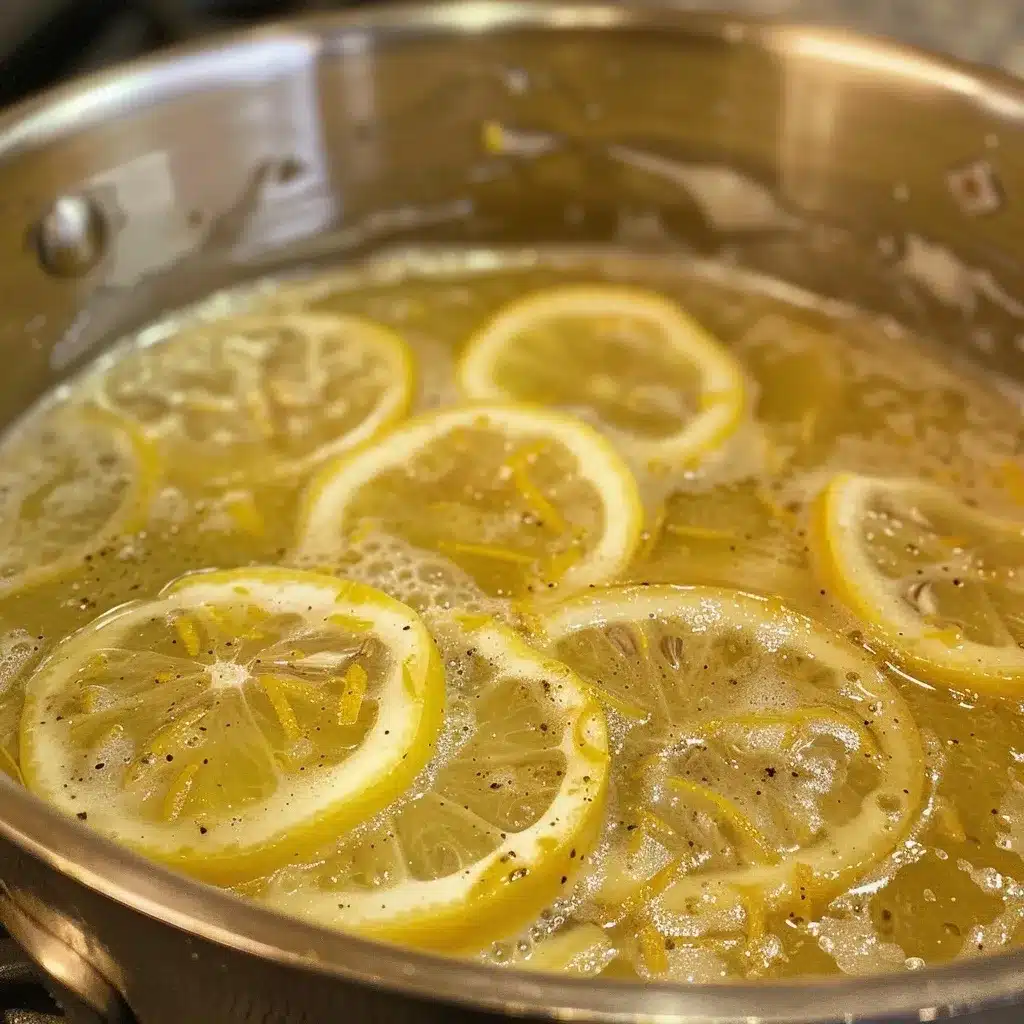 Chinese Lemon Chicken Recipe: 5 Crispy & Zesty Secrets 13 Lemon sauce simmering for Chinese lemon chicken recipe