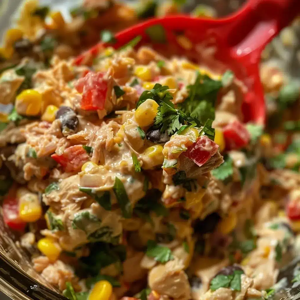 Mexican Tuna Salad Recipe: The Best Ever 15-Minute Power Meal 10 mixing mexican tuna salad recipe with fork