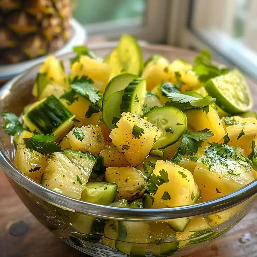 Pineapple Cucumber Salad Recipe: Quick, Juicy, and Surprisingly Addictive 5 pineapple cucumber salad recipe in a white bowl