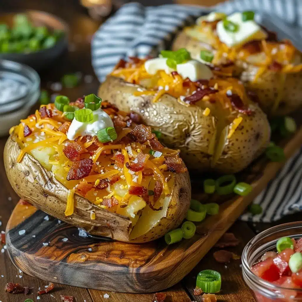 poached oven baked potatoes recipe close-up