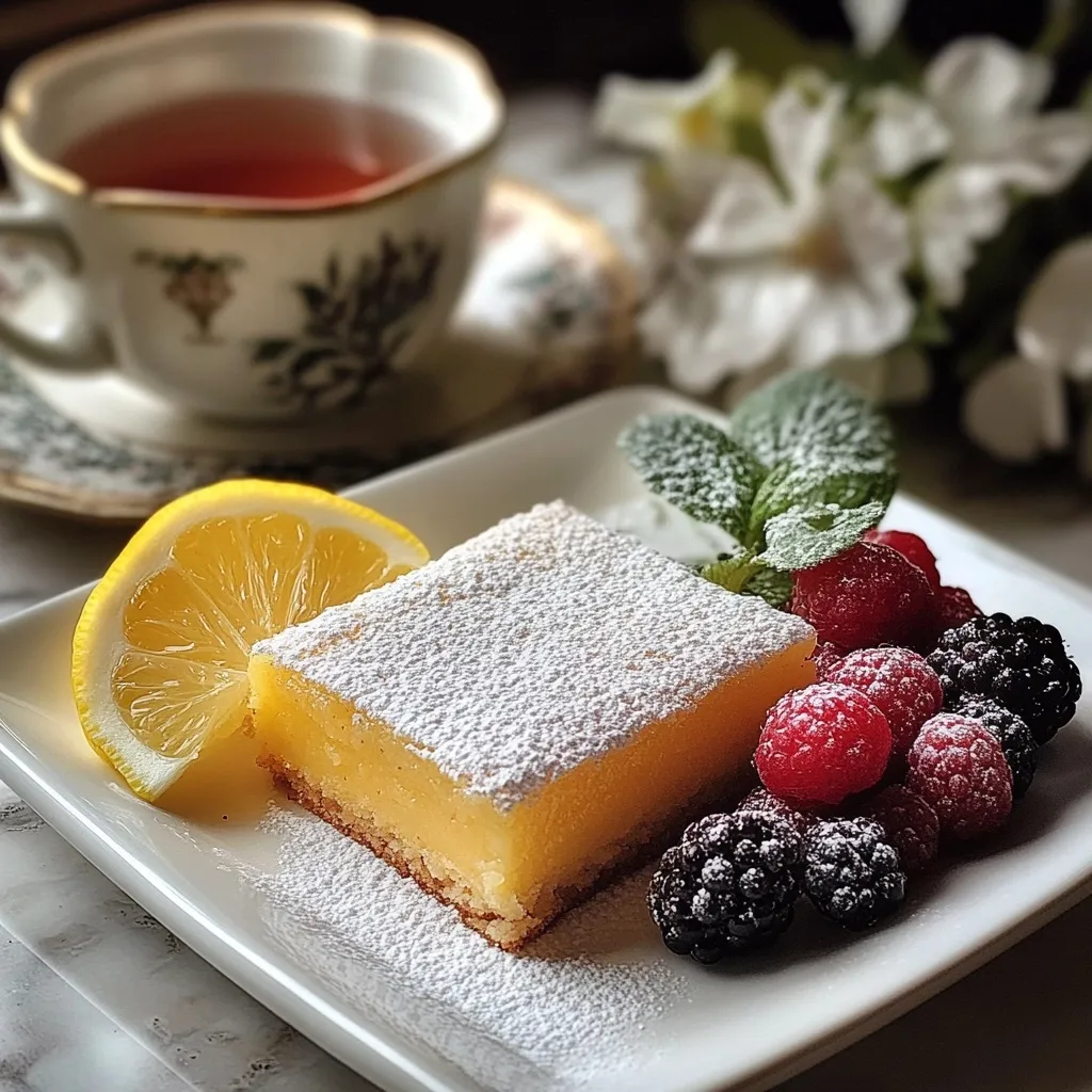 Gluten Free Lemon Bars Recipe – The Best Zesty Treat 9 Serving suggestion for gluten free lemon bars recipe