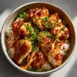 Crispy Bang Bang Chicken Bowl Recipe – 1 Epic Flavor Hit 10 Crispy Bang Bang Chicken Bowl with rice and creamy sauce