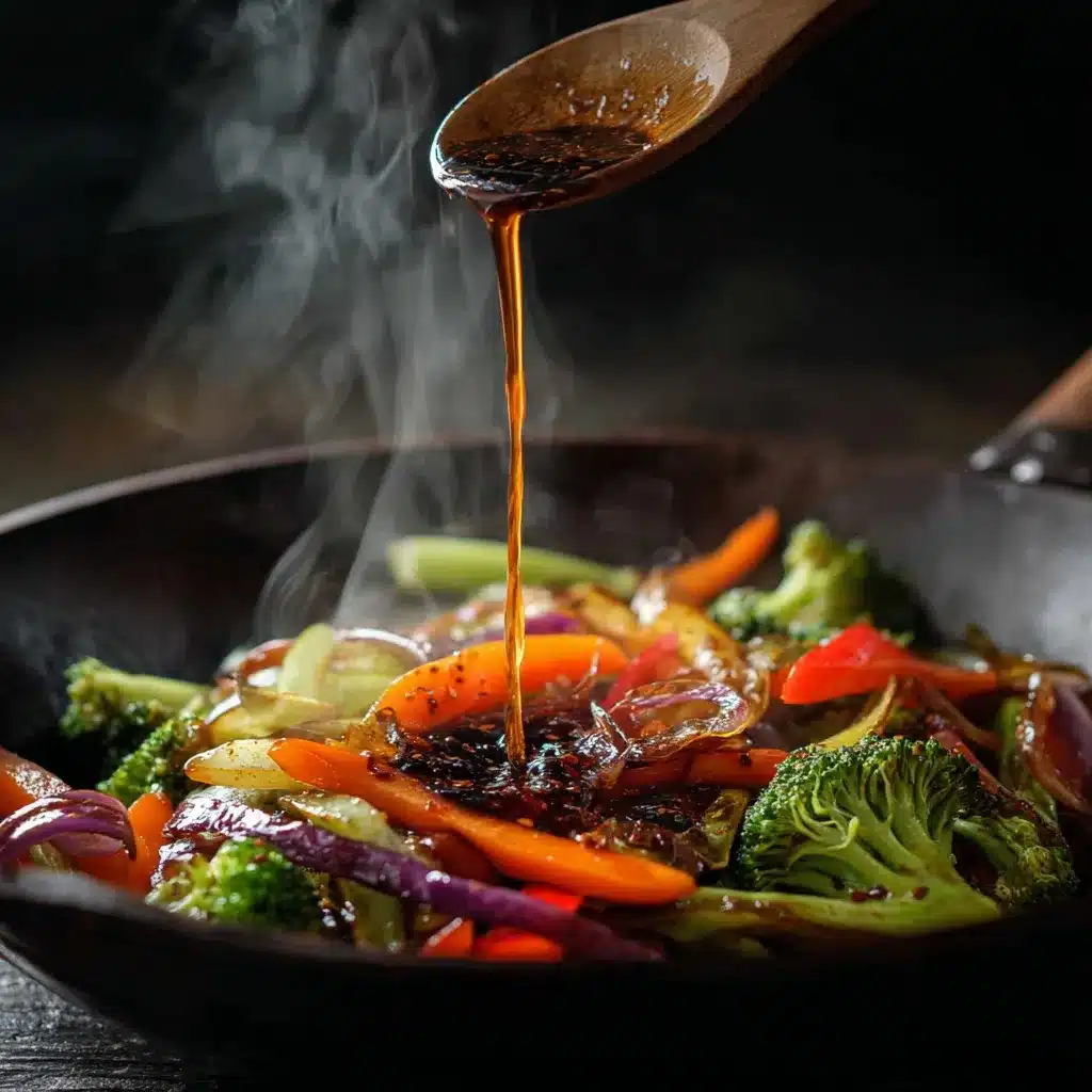 Black Pepper Chicken Recipe – Easy 25-Minute Delicious Favorite 10 Pouring black pepper sauce into stir fry