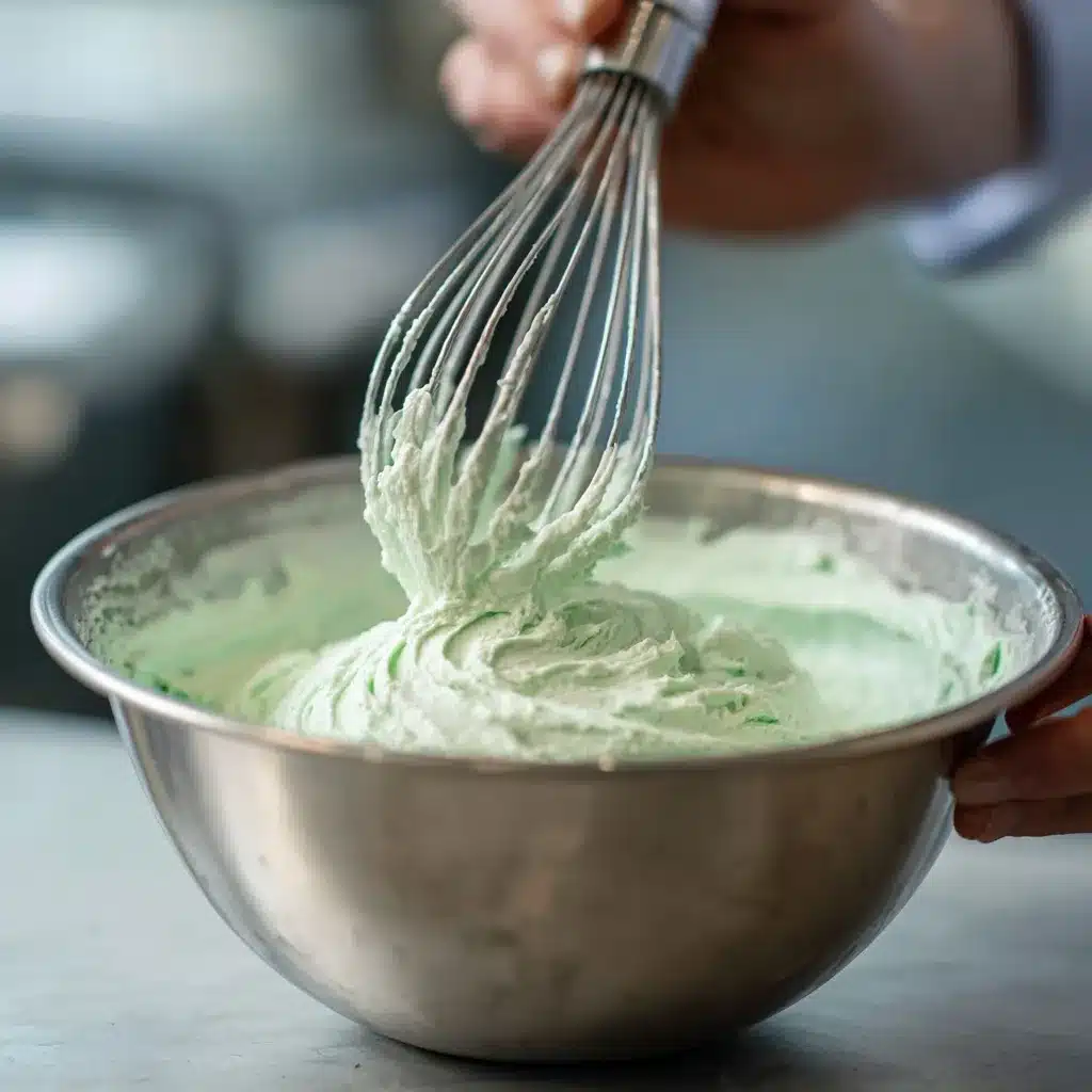 Mint Chocolate Chip Ice Cream Recipe: 5 Easy Steps for Perfect Results 16 Whisking mint chocolate chip ice cream base