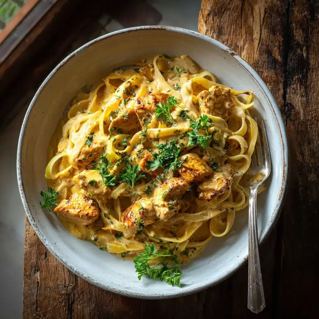 Cowboy Butter Chicken Linguine Recipe – 30-Minute Wonder 12 cowboy butter chicken linguine served in bowl