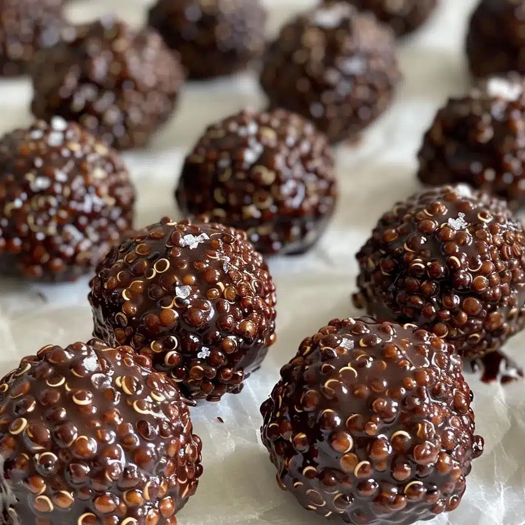 Quinoa Chocolate Crisps Recipe – Quick, Clean, Crunchy 8 mixing Quinoa Chocolate Crisps Recipe this puffed quinoa chocolate Recipe mixture in glass bowl