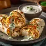 Cheesy Garlic Chicken Wraps Recipe – Ultimate 30-Minute Dinner Delight 10 served cheesy garlic chicken wrap