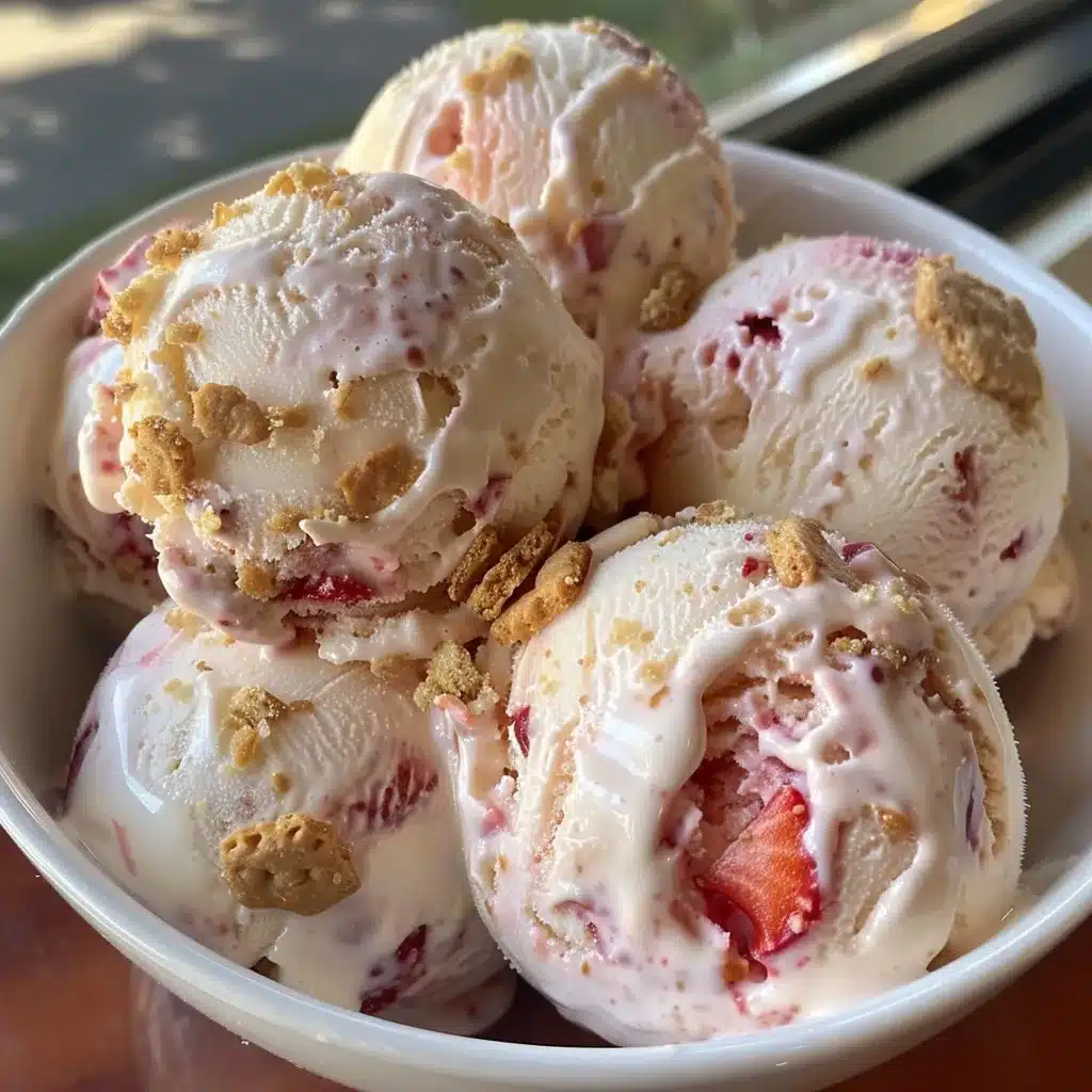 Strawberry Cheesecake Ice Cream Recipe – 5 Reasons to Love It 14 strawberry cheesecake ice cream recipe with roasted strawberries and graham cracker