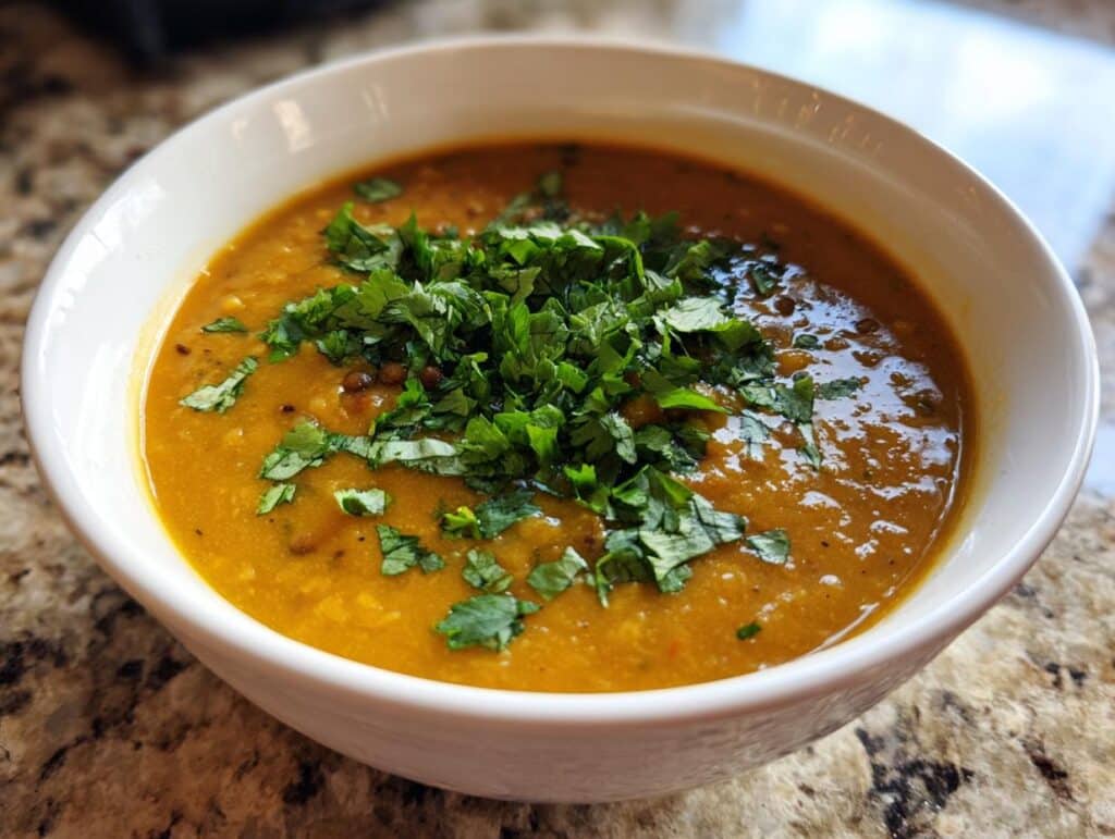curried lentil soup coconut