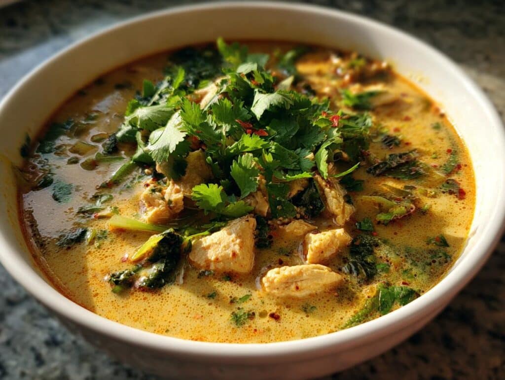 thai tom kha gai soup